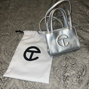 Telfar small silver excellent condition